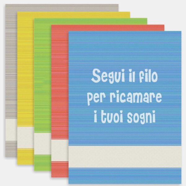 I Ricami del Cuore Strofinacci Strofinaccio Favella segui il filo con tela Aida – XPST120