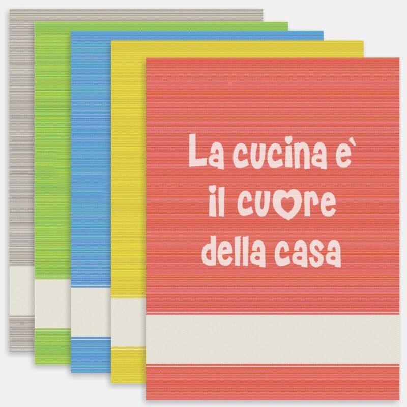 I Ricami del Cuore Cucina Strofinaccio Favella la cucina è con tela Aida – XPST122 3