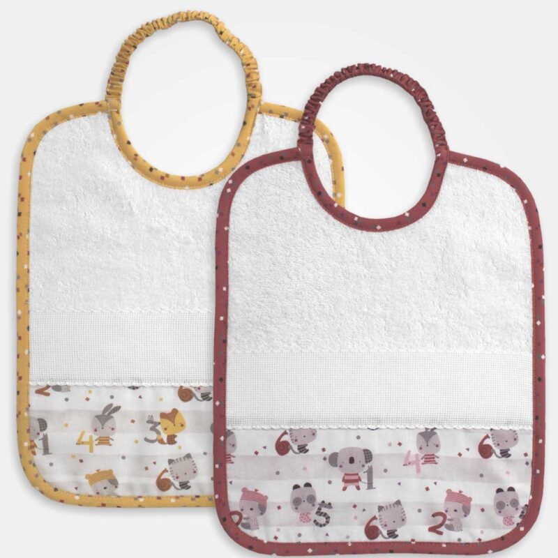 I Ricami del Cuore Bavaglie Asilo Bavaglia Asilo con tela Aida applicata – XPBV829 5