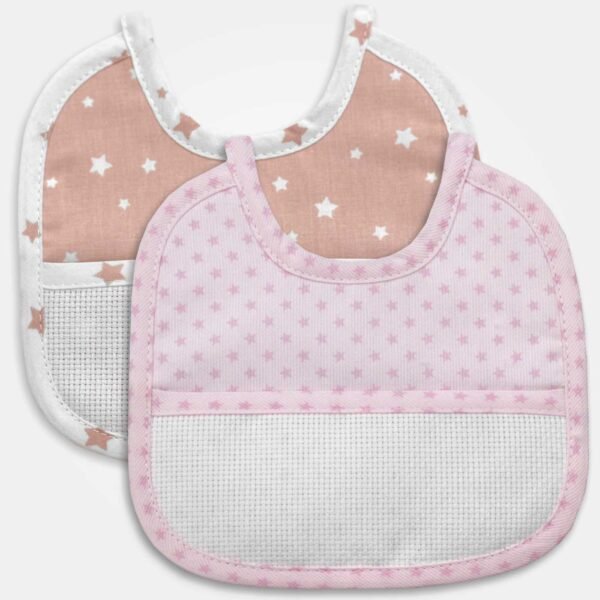 I Ricami del Cuore Bavaglie Bavaglia modello 589 fantasie colori ROSA – XPBV589R
