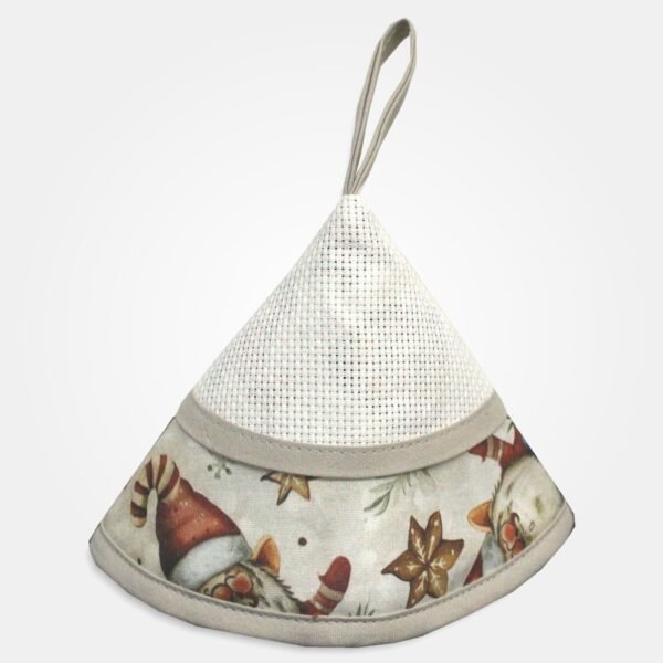 I Ricami del Cuore Guantoni e presine natalizie Presina Natalizia a cappuccio con tela Aida – XPCU100.09