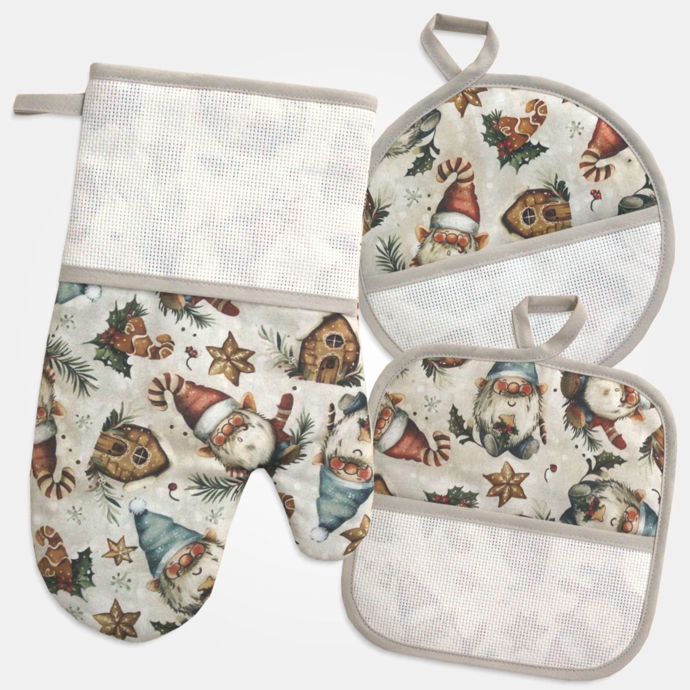 I Ricami del Cuore Guantoni e presine natalizie Set Guantone e Presine di Natale – XPNA51.20 3 I Ricami del Cuore Guantoni e presine natalizie Set Guantone e Presine di Natale – XPNA51.20 3