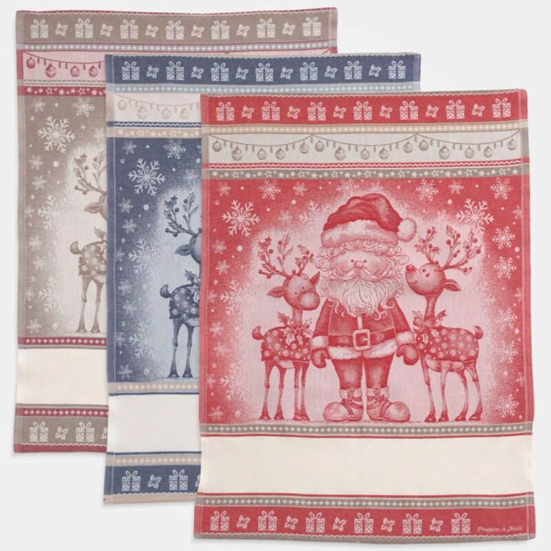 I Ricami del Cuore Linea Natale Strofinaccio Cuori di Natale con tela Aida – XPNA53.12 4