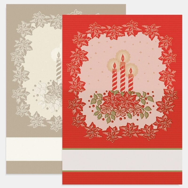 I Ricami del Cuore Linea Natale Strofinaccio CANDLE con Tela AIDA – XPSTNA77 3