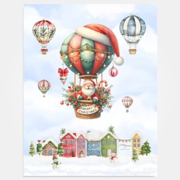 I Ricami del Cuore Linea Natale Strofinaccio 3 Cime in lino – XPSTNA78