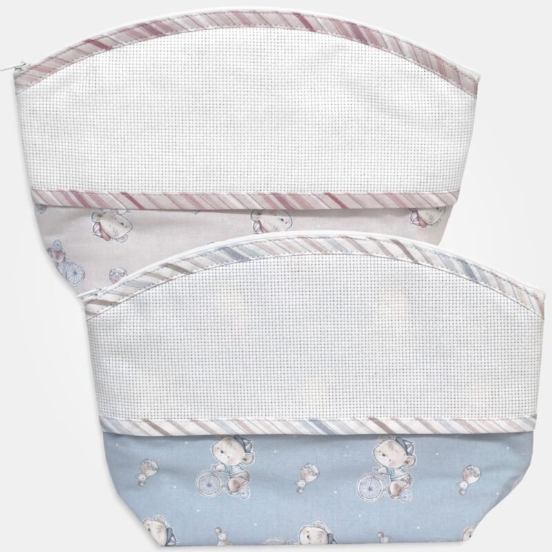 I Ricami del Cuore Buste neonato Busta porta oggetti “Favola” con tela Aida – XPCO35.03 8