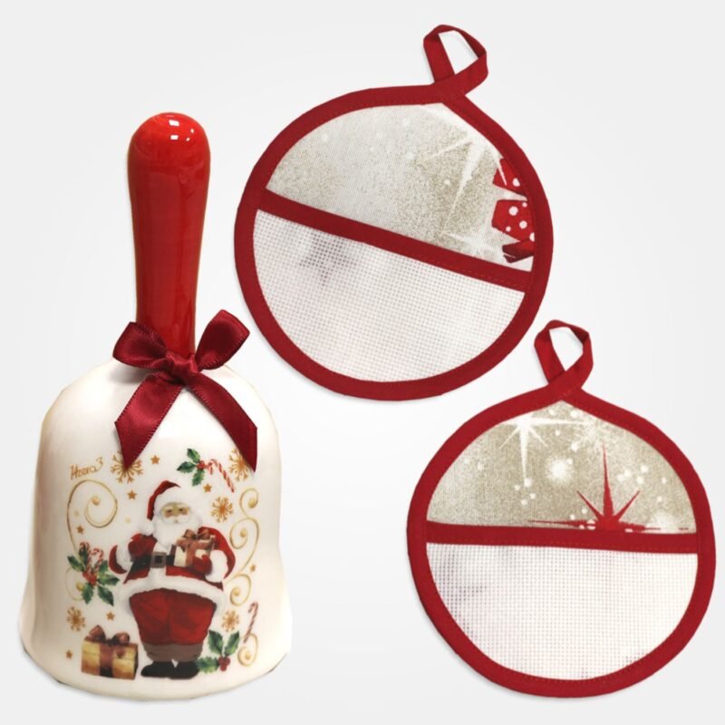 I Ricami del Cuore Idee regalo natalizie Strofinaccio con tela Aida e Slitta Natalizia – XPNA1900.12 11