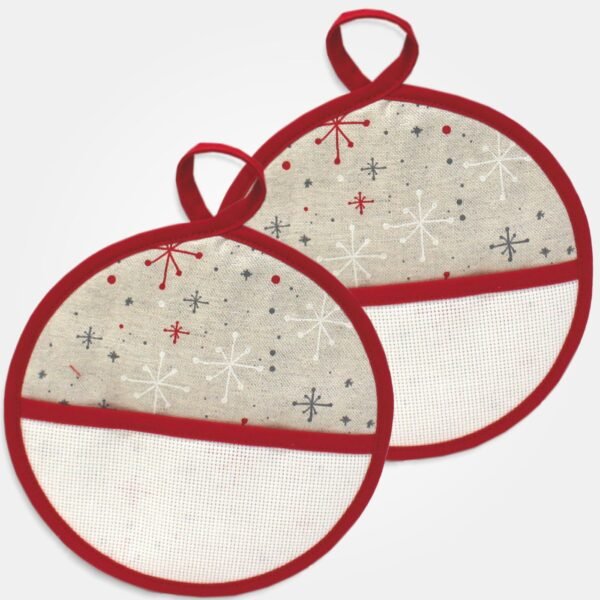 I Ricami del Cuore Guantoni e presine natalizie Set due presine –XPNA740.19 2 I Ricami del Cuore Guantoni e presine natalizie Set due presine –XPNA740.19 2