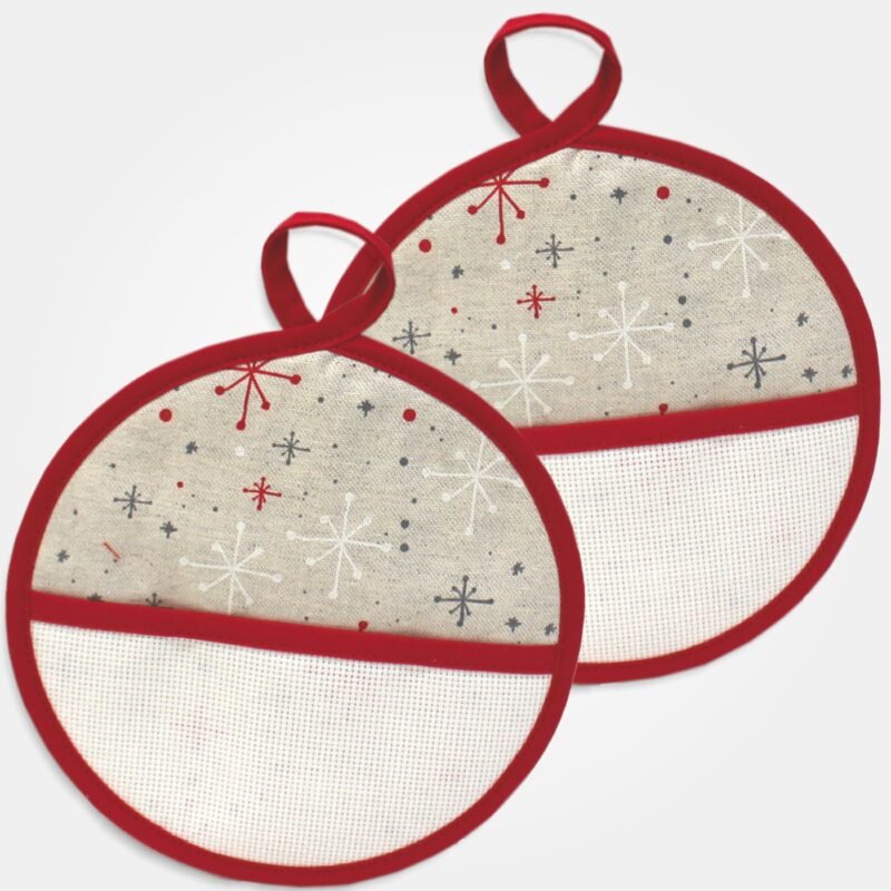 I Ricami del Cuore Guantoni e presine natalizie Set due presine –XPNA15.19 – 71 9