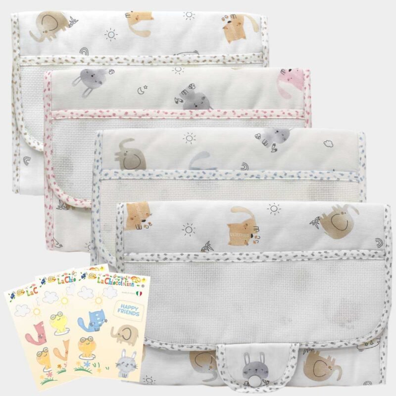 I Ricami del Cuore Buste neonato Sacca Porta Corredino “Bimbo Bici2 con tela Aida – XPCO70.16 8