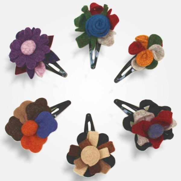I Ricami del Cuore Linea Persona 6 Mollette con fiore in feltro – SPF152 2 I Ricami del Cuore Linea Persona 6 Mollette con fiore in feltro – SPF152 2