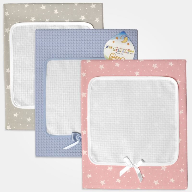 I Ricami del Cuore Culla Copertina da culla in cotone con tela Aida e applicazione – XPLE38 8