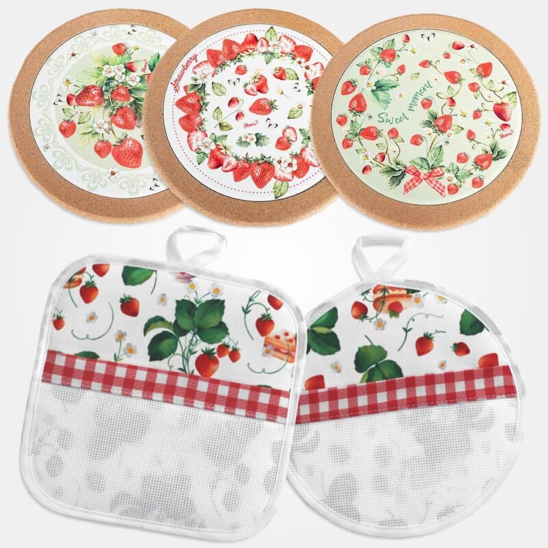 I Ricami del Cuore Cucina Strofinaccio on tela Aida + Sottopentola – XPCU18 9