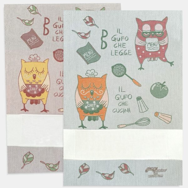 I Ricami del Cuore Cucina Strofinaccio iGufi con tela Aida – XPST137