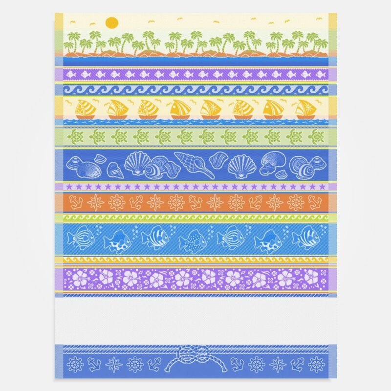 I Ricami del Cuore Cucina Strofinaccio Caraibi con tela Aida – XPST148 4