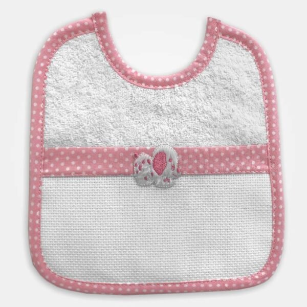 I Ricami del Cuore Bavaglie Bavaglia Spugna con Applicazione e tela Aida – BV1209 I Ricami del Cuore Bavaglie Bavaglia Spugna con Applicazione e tela Aida – BV1209