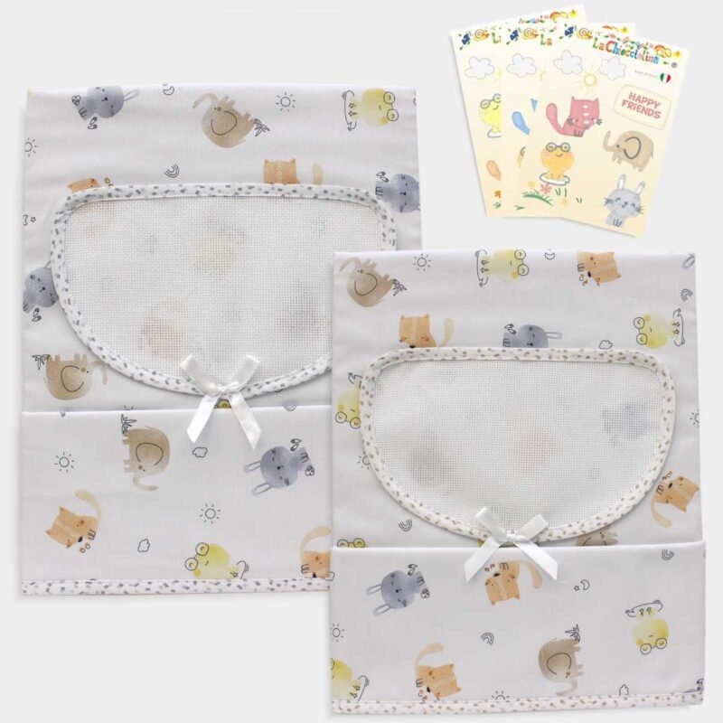 I Ricami del Cuore Culla Copertina in pile da culla con tela Aida – LE577 4