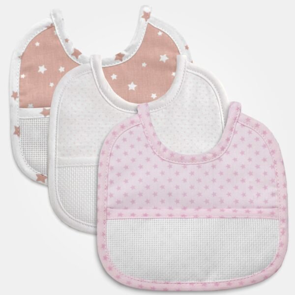 I Ricami del Cuore Bavaglie Bavaglia modello 589 fantasie colori ROSA – XPBV589R 3