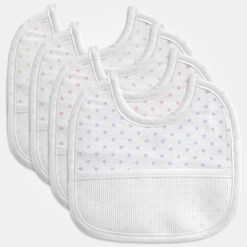 I Ricami del Cuore Bavaglie Bavaglia Jersey Pois Chiusura con Velcro – XPBV73 5