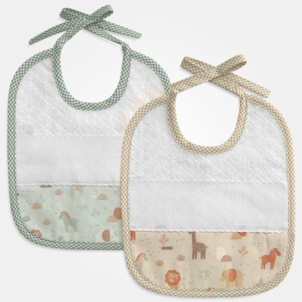 I Ricami del Cuore Bavaglie Bavaglia “Africa” in nocciolina con tela Aida – XPBV72