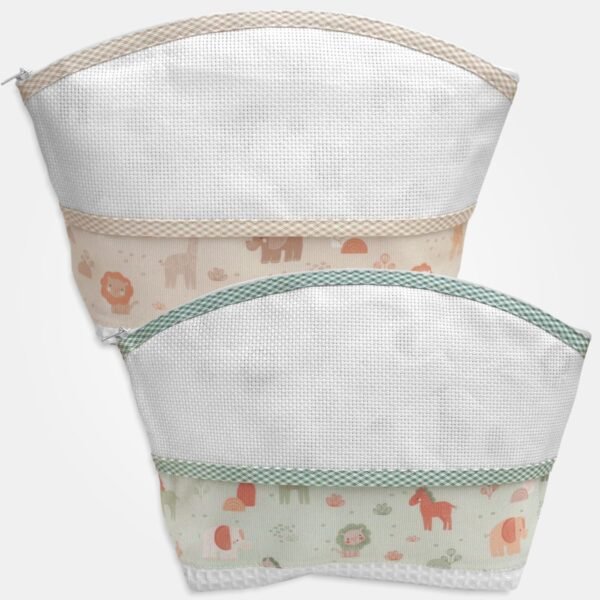 I Ricami del Cuore Buste neonato Busta porta oggetti “Africa” con tela Aida – XPCO39.03 2