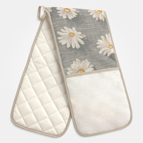 I Ricami del Cuore Guanti doppi da forno Guantone da forno Margherite con doppia tela Aida – XPCU85.34 2