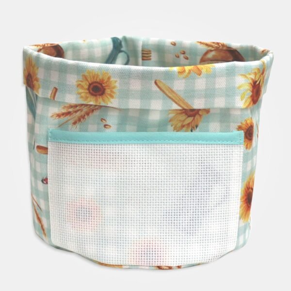 I Ricami del Cuore Portapane Cestino porta pane Girasoli con tela Aida – XPCU88.01 2