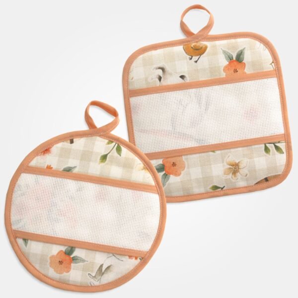 I Ricami del Cuore Presine Set due presine Pasqua con tela Aida –XPCU89.19 2 I Ricami del Cuore Presine Set due presine Pasqua con tela Aida –XPCU89.19 2