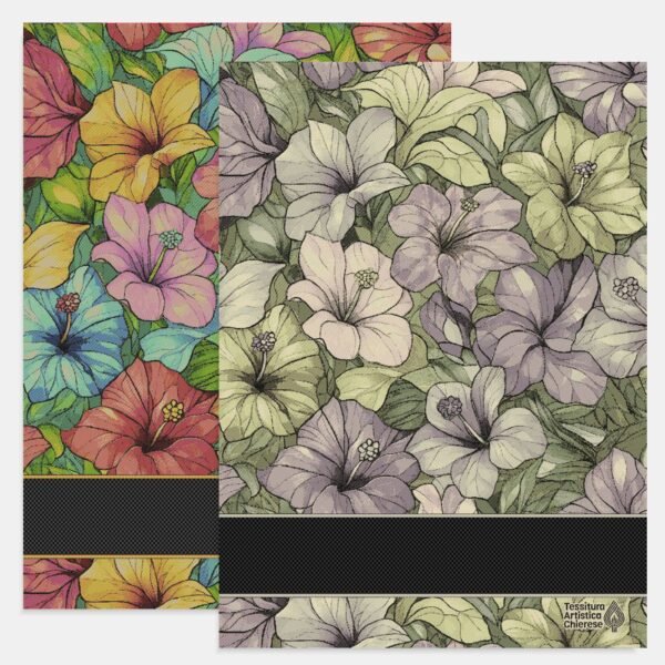 I Ricami del Cuore Strofinacci Strofinaccio Maui RGB con tela Aida nera -XPST159 I Ricami del Cuore Strofinacci Strofinaccio Maui RGB con tela Aida nera -XPST159