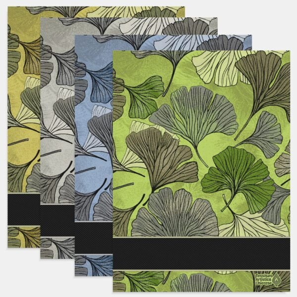 I Ricami del Cuore Strofinacci Strofinaccio Biloba RGB con tela Aida nera -XPST165 I Ricami del Cuore Strofinacci Strofinaccio Biloba RGB con tela Aida nera -XPST165