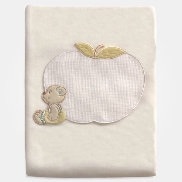 I Ricami del Cuore Lenzuolini e copertine Copertina da Lettino in Pile con tela Aida – LE439 2