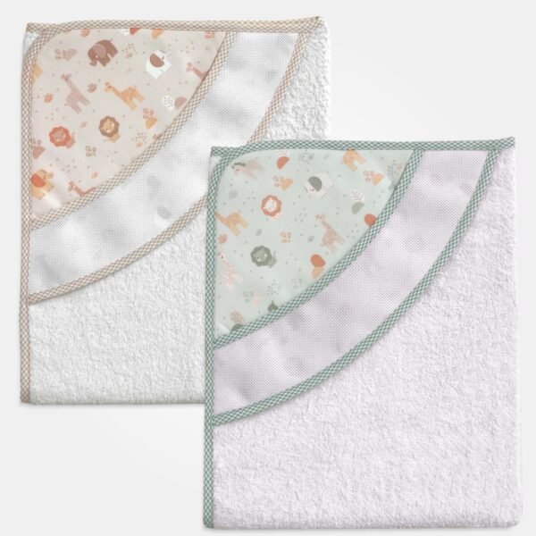 I Ricami del Cuore Accappatoi Accappatoio a triangolo “Africa” con tela Aida -XPBA39 2