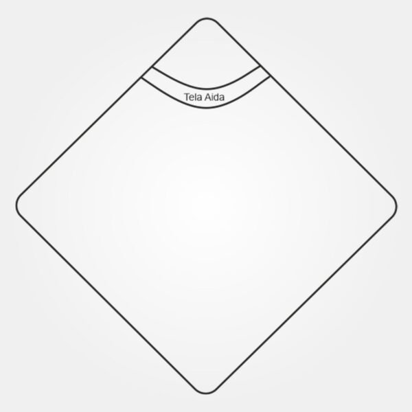 I Ricami del Cuore Accappatoi Accappatoio a triangolo “Africa” con tela Aida -XPBA39