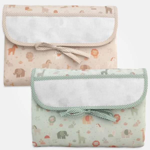 I Ricami del Cuore Coordinati Busta Fasciatoio “Africa” con tela Aida – XPCO39.18 2