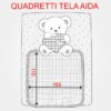 I Ricami del Cuore Culla Copertina da culla in pile con tela Aida – LE602 6