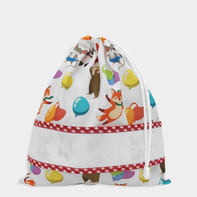 I Ricami del Cuore Linea Asilo Sacchetto merenda asilo con tela Aida – SA817.16 4