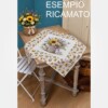 I Ricami del Cuore Centro tavola e Runner Centro tavola 90×90 cm con tela Aida – XPVV15 8