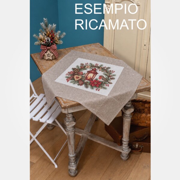 I Ricami del Cuore Centro tavola e Runner Centro tavola 90×90 cm con tela Aida – XPVV15 I Ricami del Cuore Centro tavola e Runner Centro tavola 90×90 cm con tela Aida – XPVV15