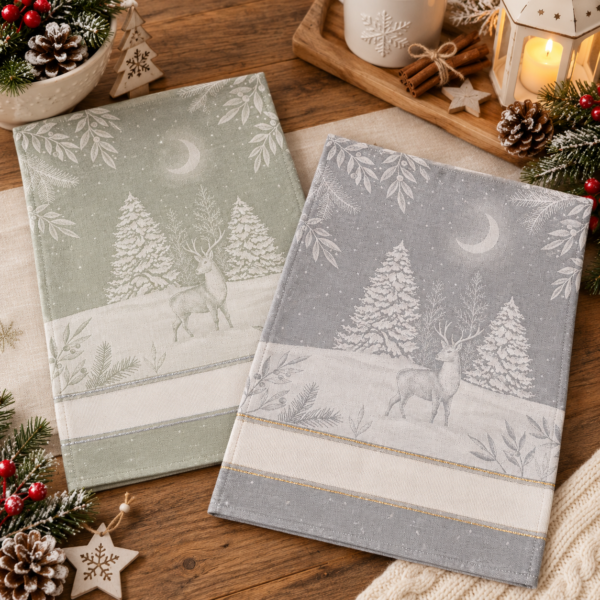 I Ricami del Cuore Linea Natale Strofinaccio Antey con tela Aida – XPSTNA63