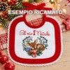 I Ricami del Cuore Bavaglie Natalizie Bavaglia natalizia in Tela Aida – BV751 12