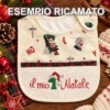 I Ricami del Cuore Bavaglie Natalizie Bavaglia natalizia con chiusura a strappo – NA248 12