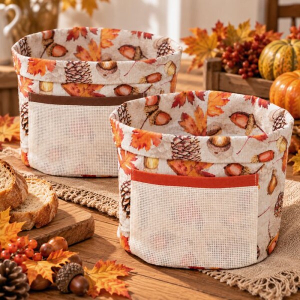 I Ricami del Cuore Cucina Cestino Porta Pane Autunno – XPCU716.01