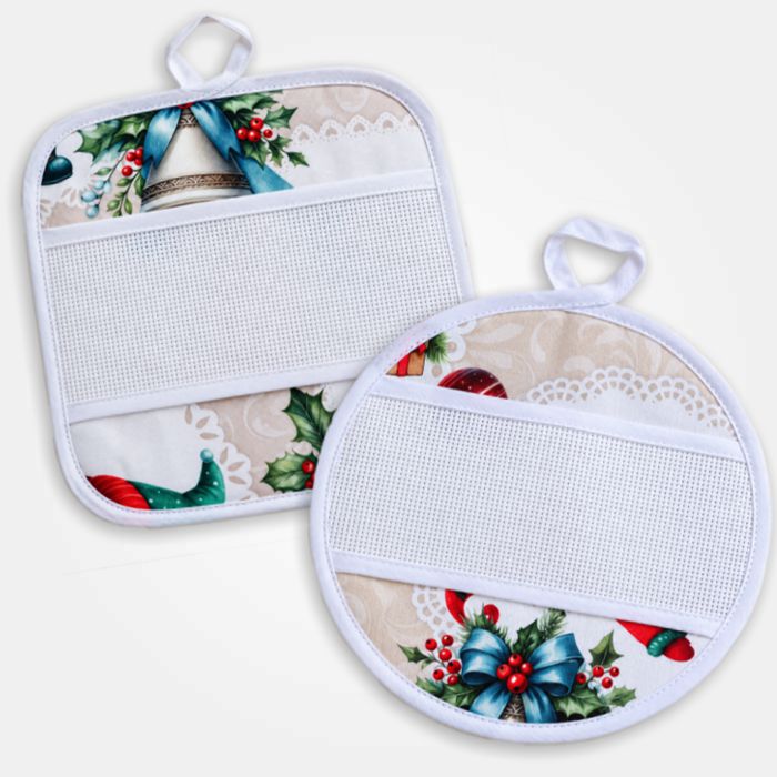 I Ricami del Cuore Guantoni e presine natalizie Set Guantone e Presine Gnomi – XPNA52.20 15