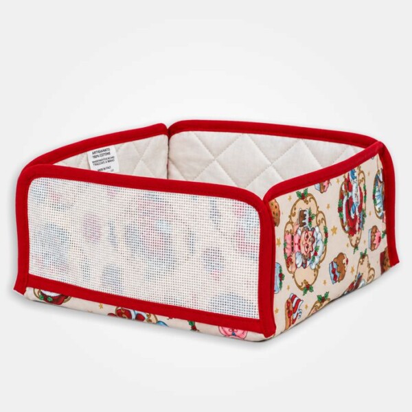 I Ricami del Cuore Linea Natale Cestino Porta Pane Babbo Dolci – XPNA56.10 2