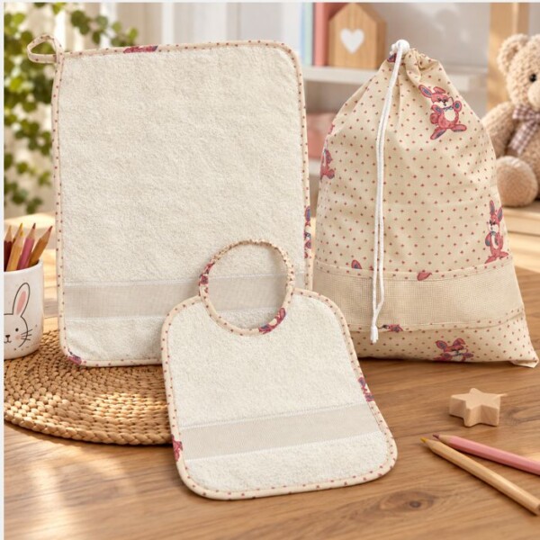 I Ricami del Cuore Linea Asilo Set Asilo 3 pezzi – XPSA679.03