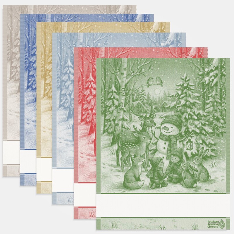 I Ricami del Cuore Linea Natale Strofinaccio Cucù con tela Aida – XPSTNA91 4