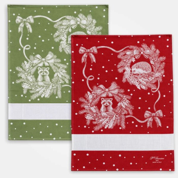 I Ricami del Cuore Linea Natale Strofinaccio Cucù con tela Aida – XPSTNA91