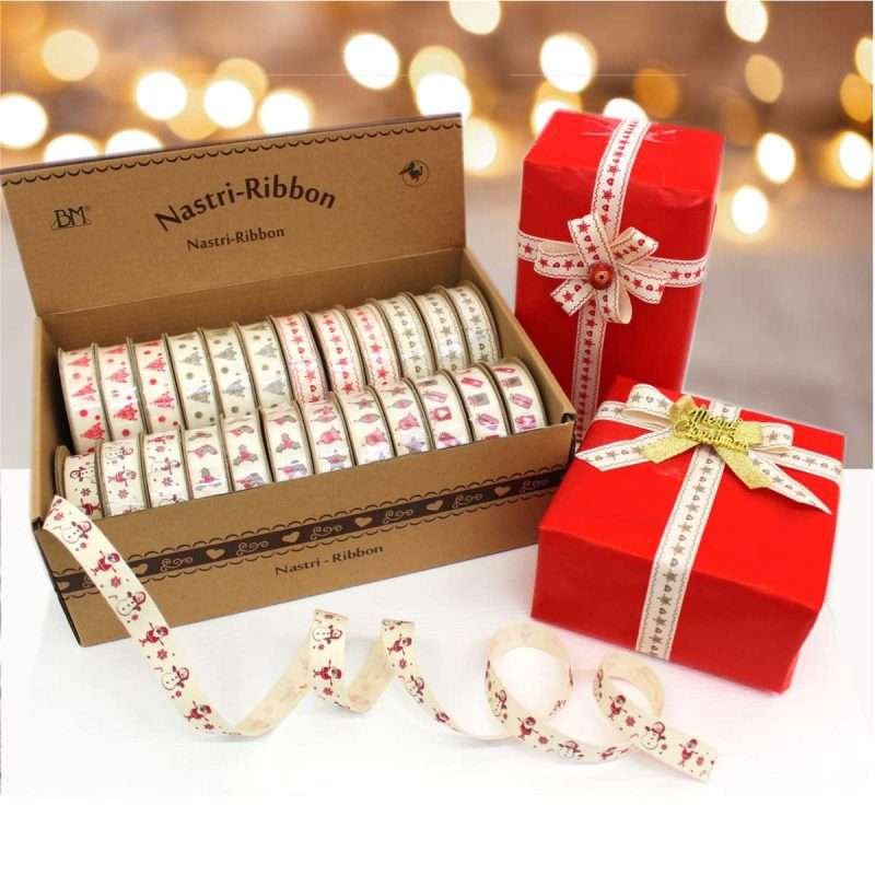 I Ricami del Cuore Linea Natale Passamanerie decorative in box di cartone, 24 Rotoli da 3mt – ASPNA1 4