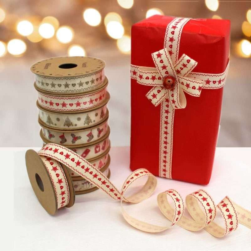 I Ricami del Cuore Linea Natale Passamanerie decorative in box di cartone, 24 Rotoli da 3mt – ASPNA1 6