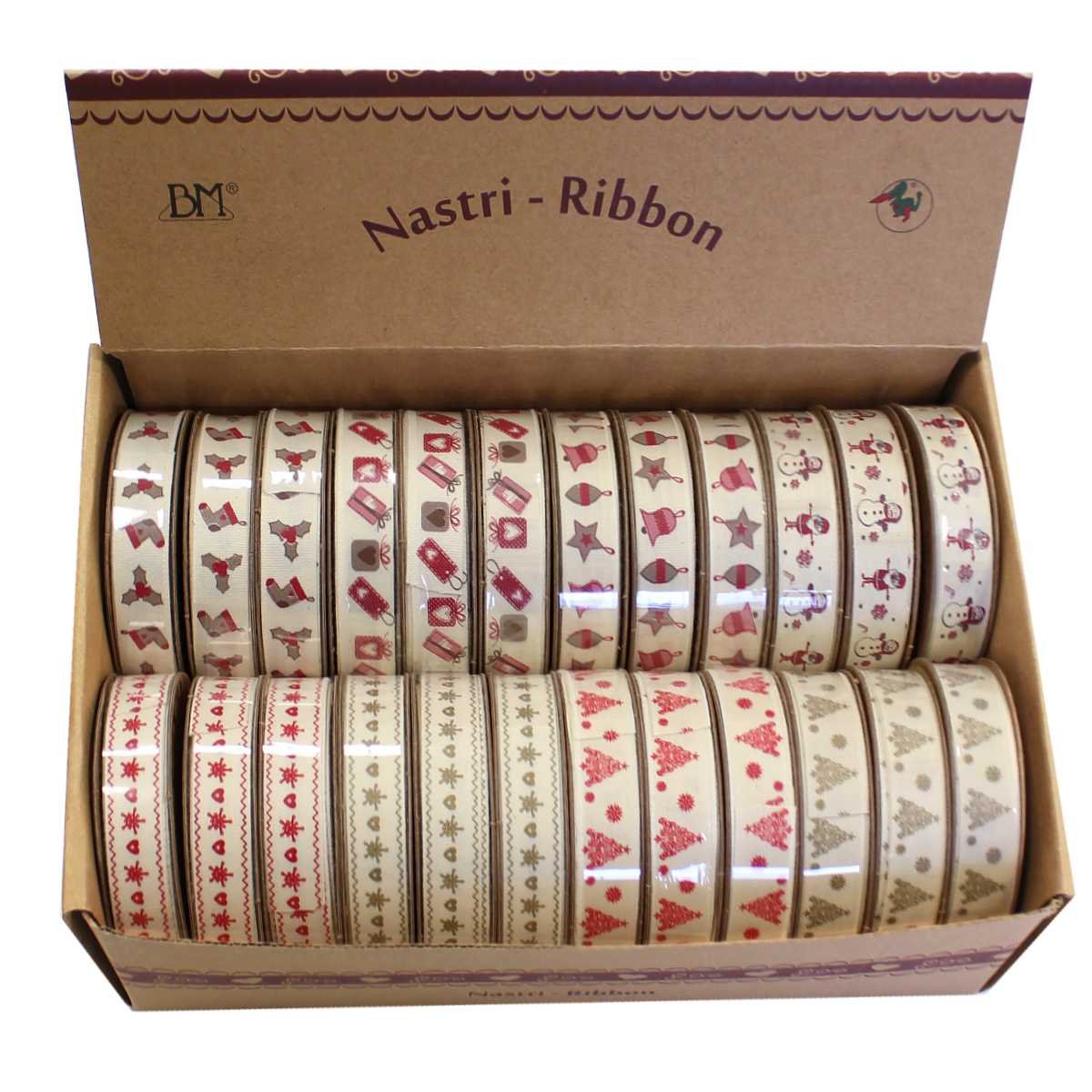 I Ricami del Cuore Linea Natale Passamanerie decorative in box di cartone, 24 Rotoli da 3mt – ASPNA1 3 I Ricami del Cuore Linea Natale Passamanerie decorative in box di cartone, 24 Rotoli da 3mt – ASPNA1 3